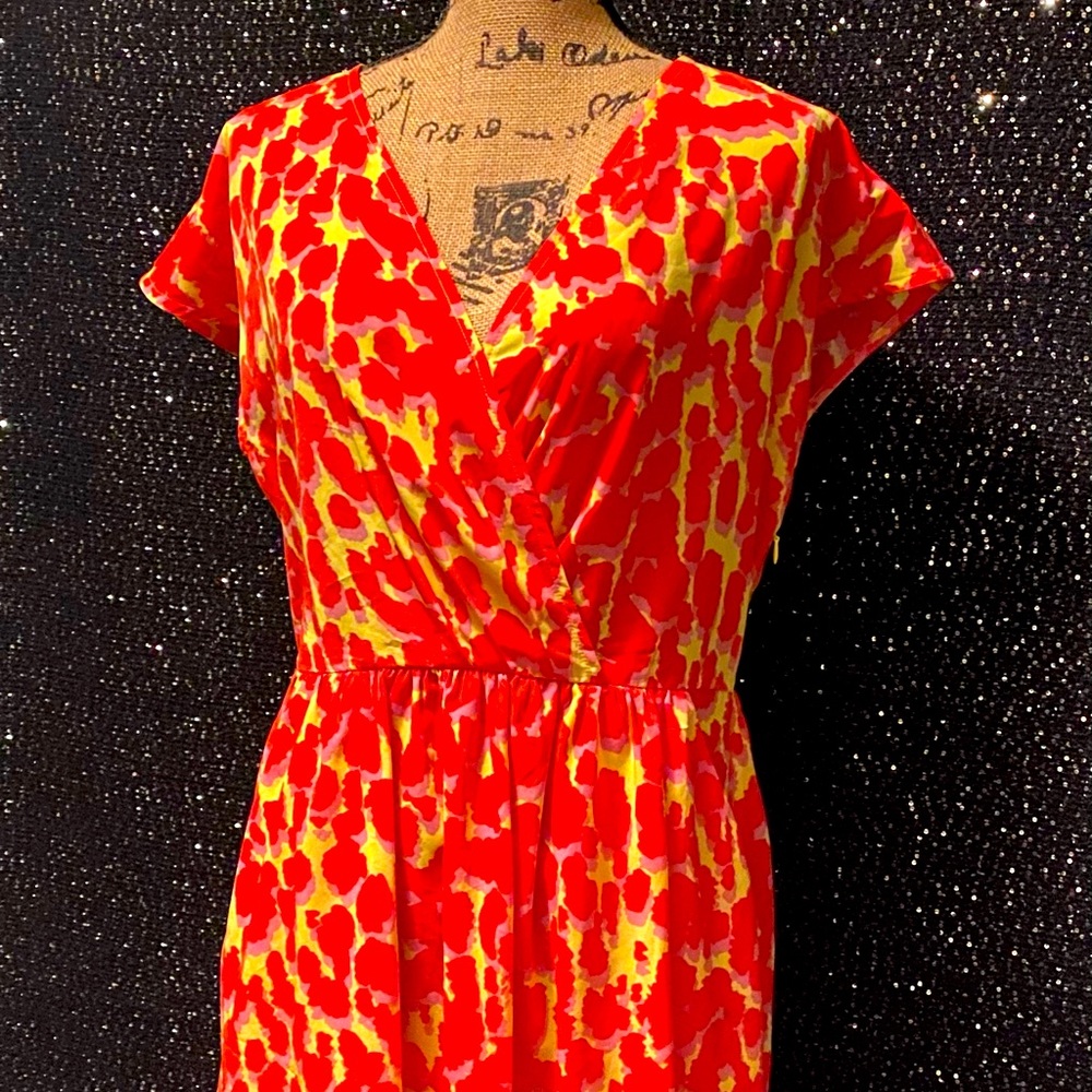 👗GAP CROSSOVER ANIMAL PRINT DRESS